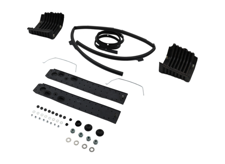 Restoration Rear Bumper Seals Kit. Porsche 911 1983-89 - 91179950515, 91179950516, 91150537600, 90151179121, 90002508001, 90008402601, 91150534503, 9115051000170A, 9115050990470A, 91150532700, 9145522331001C, N0111856, 90002500804, 91150534700, 91150308505