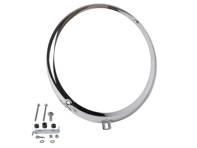 Headlamp ring Hella style chrome . Porsche 356A / 356B / 356C - 64463111201 - 8195150800
