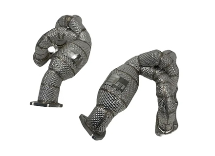 Equal length exhaust manifold with catalytic converter. Porsche 987.2 Boxster / Cayman - 98711310133, 987113101AX, 98711310233, 987113102AX - 9M87113101