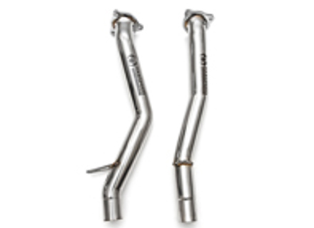 Exhaust Catalytic Converter Bypass Pipes. Porsche 958 Cayenne S / GTS - 95811302400, 95811302401, 958113024AX, 95811302300, 95811302301, 958113023AX