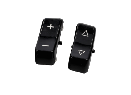 Control buttons, shiny black for Porsche radio - 35161