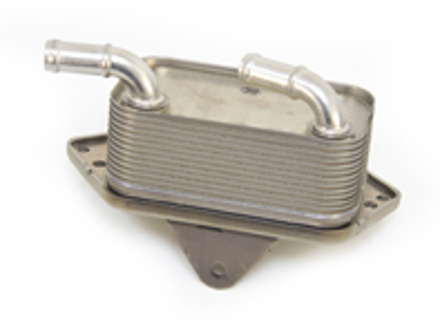 Engine oil cooler. Porsche 958 Cayenne Hybrid / 970 Panamera Hybrid - 95810727101, 95810727100