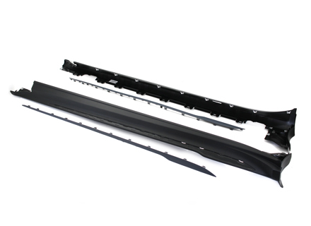 Minigonne laterali SportDesign, primerizzate. PorscheTaycan - 9J104480086