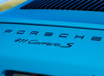 'PORSCHE 911 CARRERA S' zwarte achterembleem voor Porsche 991.2 - 99104480382041