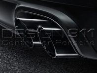 Exhaust Tail Pipes SPORTS in BLACK. Porsche 991.2 C2 / C4 / Targa 4 2016>> - 99104420021