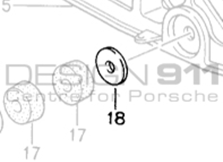 Gearbox Bracket Washer. Porsche 964 / 993 - 99902518202