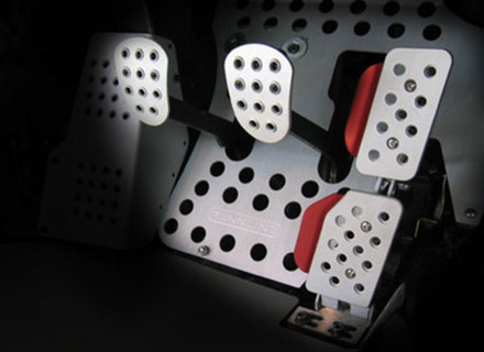 Rennline REV2 3 Piece Pedal Set Perforated. Porsche 911 / 912 / 914 / 930 / 964 / 993 Manual - A12.2.P21