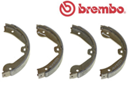 Handbrake shoes (set of 4). Porsche 955 Cayenne - 95535292500 - S85536