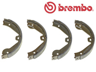 Handbrake shoes (set of 4). Porsche 955 Cayenne - 95535292500 - S85536 Handbrake shoes (set of 4). Porsche 955 Cayenne - 95535292500 - S85536