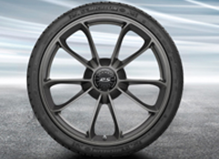 20' 991.2 GT3 RS / GT2 RS 'GT3' en Platino (brillo satinado) Llantas de aleación y neumáticos de invierno Porsche original - 99104460148