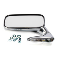 Door mirror rectangle in Chrome. SMALL. Porsche 911 70-73 - 91173101300, 91173101306, 91173101406, 91173101308, 91173101408 - MRS11.1.100, MRS11.1.101, MRS111100, MRS111101, 1689100770, 1689100780