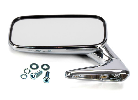 Door mirror rectangle in Chrome. SMALL. Porsche 911 70-73 - 91173101300, 91173101306, 91173101406, 91173101308, 91173101408 - MRS11.1.100, MRS11.1.101, MRS111100, MRS111101, 1689100770, 1689100780 Door mirror rectangle in Chrome. SMALL. Porsche 911 70-73 - 91173101300, 91173101306, 91173101406, 91173101308, 91173101408 - MRS11.1.100, MRS11.1.101, MRS111100, MRS111101, 1689100770, 1689100780