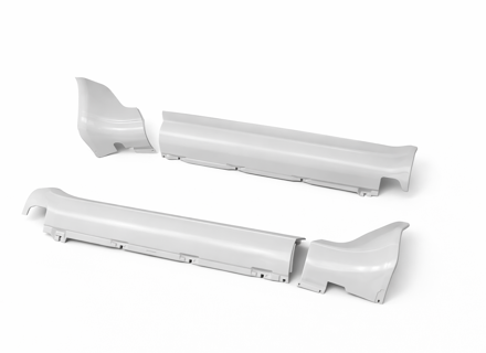 Side sills 4 parts Porsche 965 Turbo / 964 widebody