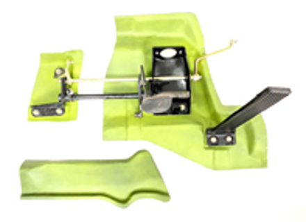 RHD conversion or restoration foot pedal plates. Porsche 911 - SC80-D7