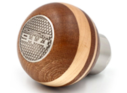 Pomello del cambio in legno di mogano e acero. Porsche 914 - 90142401400