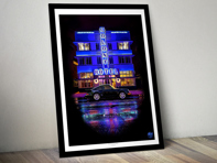 Porsche 911 964 Turbo Miami poster in Black frame Porsche 911 964 Turbo Miami poster in Black frame