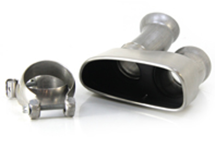 Exhaust tail pipe. Porsche 970 Panamera >>2013 - 97011168131, 97011168231