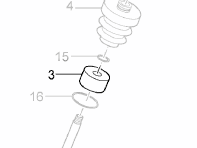Shock Absorber cap Front (Air Suspension type). Porsche 970 Panamera - 97034394100 Shock Absorber cap Front (Air Suspension type). Porsche 970 Panamera - 97034394100