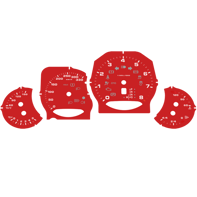 Dial face set, KMH. Porsche 970 Panamera GTS