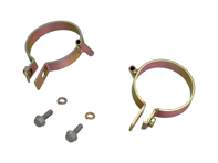 Abrazaderas para la parte superior de la manguera del calefactor y soporte para el cable del calefactor con pernos. Porsche 911 1965-86 Ref. 90121105122, 90121105222. - 90121105121, 90121105221, 90121105122, 90121105222