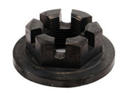 Rear wheel hub castle nut. Porsche 356 - 64433227100, 1651000100