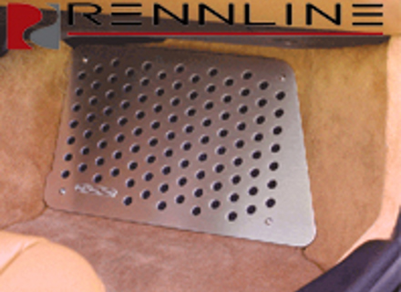 Rennline 铝制地板。乘客侧。保时捷 996 / 997 / Boxster / Cayman - F18RH
