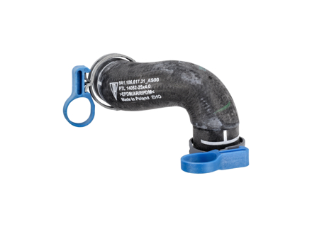 Koelvloeistofslang - Wordt aangesloten op de verwarmingsregelklep (motorruimte). Porsche 981 Boxster & Cayman incl. Spyder & GT4 2012-2016 - 9A110661731