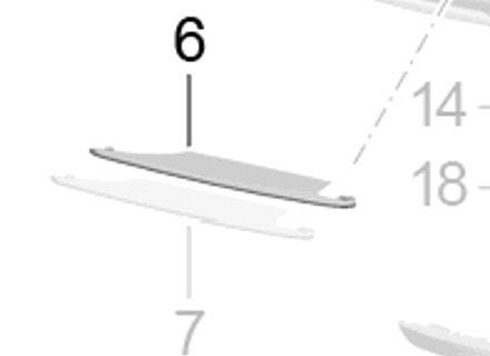 Rear bumper corner cover, upper. Porsche 991.2 Turbo - 99150586302OK1, 99150586402OK1