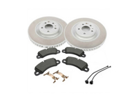 Discos de freno de 350 mm y pastillas de freno. Porsche 95B.2 / 95B.3 Macan / S 2019>> - 95B615301AB, 95B615302AB - PFL39525, PFR39526