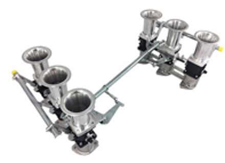 Kit corpo farfallato singolo Jenvey a 2 bulloni da 45 mm con foro piccolo. Porsche 911 - WFR024, WFR029, WFR043, WFR060 - ABF2/65, RH01, RH01M, TP1, TP11