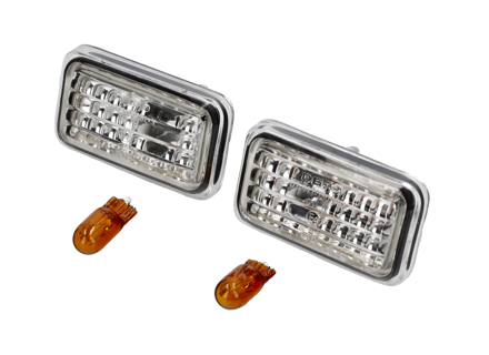 Ripetitori laterali in cristallo quadrato. Porsche944/924/968/993/964/911 - 4A0949101