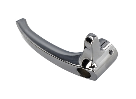 Voor 1/4 raamsluiting, chroom. Porsche 356 - 64454255120, 64454255220