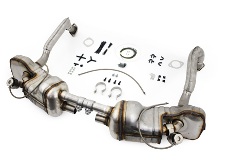 Sports exhaust system PSE. Porsche 981 Boxster / 981C Cayman Cars with Sports Tail pipes - 98104420003