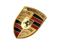 Badge de capot / emblème avec écusson couleur nid d'abeille pour Porsche - 95C853601 Badge de capot / emblème avec écusson couleur nid d'abeille pour Porsche - 95C853601