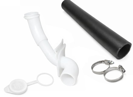 Einfüllstutzen-Set für Scheibenwaschflüssigkeitsbehälter (Linkslenker). Porsche 928 – Baujahre 1978–1992 - 92852817901, 92862817900, PCG18128650