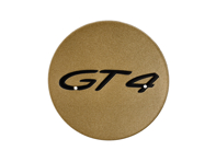 Wheel Cap - 'GT4' Logo - In Aurum High Gloss. Porsche 718 (982) Cayman GT4