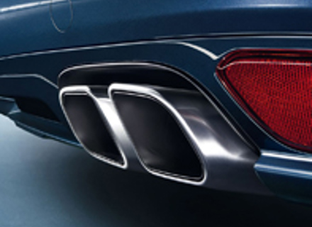 Exhaust Tail Pipes SPORT Version. Porsche 958 Cayenne DIESEL / 958 Cayenne HYBRID - 95804420007