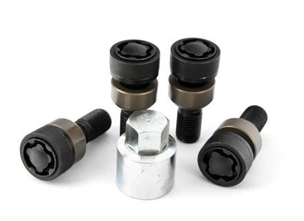 Kit de boulons de roue antivol NOIR Taille STD Thatcham - Original Porsche - 99136105700, WHT006980C, WHT006980A, PAF009593, 9A700698000, 00004460280