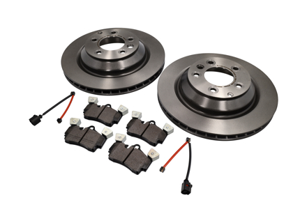 Rear brake pads and brake disc package. Porsche Cayenne 955 V8 turbo S - 95835240150, 95535293950, 95561236532