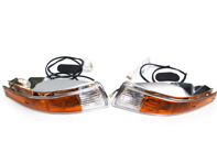 Indicator Lamps and Lens Front Kit with CHROME Rim Lens Porsche 911 - 91163194301, 91163194401, PCG63193520, PCG63193620, 91163197000, 91163197001 Indicator Lamps and Lens Front Kit with CHROME Rim Lens Porsche 911 - 91163194301, 91163194401, PCG63193520, PCG63193620, 91163197000, 91163197001