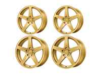 DD1 5-Bolt Alloy Wheel Set Satin Gold. Porsche 992.1 GTS - 992.25.21.R.SG, 992.25.20.F.SG