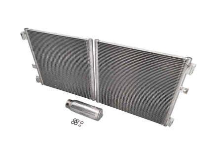 Air Conditioning (Air Con) Radiator Condenser Kit. Porsche 991 turbo - 99157311104, 99970755741, 94457314301, 99970766040, 99970755641