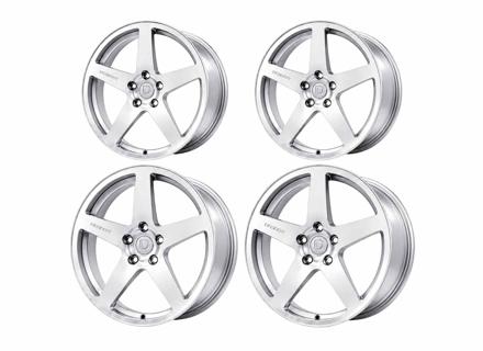 DD1 5-Bolt Alloy Wheel Set Gloss Silver. Porsche 992.2 GTS - 992.25.20.F.GS, 992.26.02.R.GS
