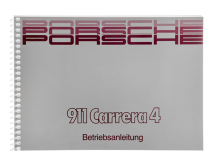 Driver’s manual for Porsche 911 (964) Carrera 4, MY 89, in English - WKD96452091
