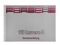 Driver’s manual for Porsche 911 (964) Carrera 4, MY 89, in English - WKD96452091 Driver’s manual for Porsche 911 (964) Carrera 4, MY 89, in English - WKD96452091