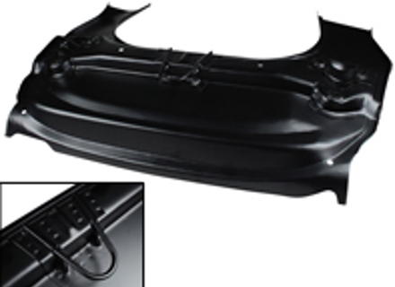 Vloerdeel voor met ophangbeugels en trekhaak. Porsche 911 01/1963-07/1973 - 1683101800, 90150158021, 90150158020, 91150158001, 91150195500, 91150195500GRV - 1683101800