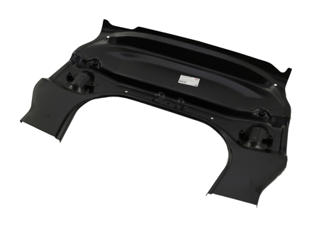 Section de plancher avant avec supports de suspension et crochet de remorquage. Porsche 911 01/1963-07/1973 - 1683101800, 90150158021, 90150158020, 91150158001, 91150195500, 91150195500GRV - 1683101800