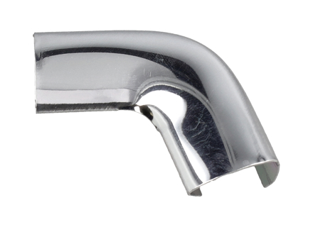 Moulding corner connector, Chrome. Porsche 914 - 91454121711, 91454121710