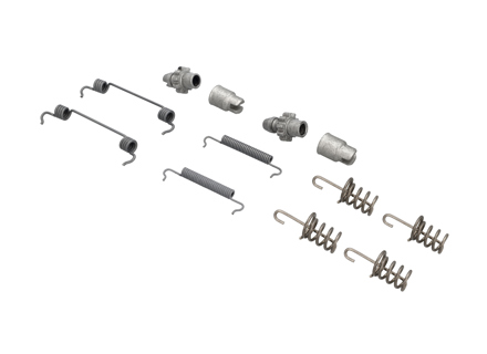 Kit molle ganasce freno a mano. Porsche 991 / 992 / 981 / 718 - 99335207100, 298609723, 99735272101, 298609717, 97035272300, 298608715, 97035274102, 298609583