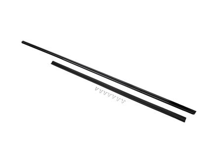 Moulding for door exterior, Black. Porsche 911 Coupe 1980-86 - 9115314310070K, 9115314320070K - BP PS8404B, BP PS8403B